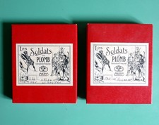 Soldats de Plomb CBG Mignot Lot de 2 boîtes vides 13 x 11 x 2,5 cm
