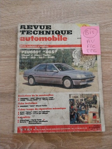Revue technique peugeot 605 - peugeot,