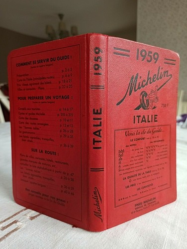 Guide michelin rouge italie - guide,