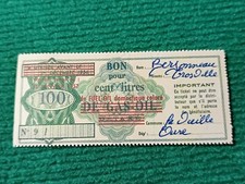 BILLET MATIÈRE - BON 100