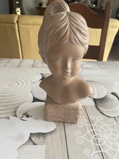 Sculpture Buste Plâtre Jeune