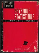 traduit du RUSSE - PHYSIQUE STATISTIQUE - LANDAU et LIFCHITZ - 1967