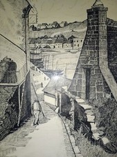 TABLEAU - à l'encre - Marine bretonne AUDIERNE 29770