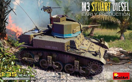 Miniart 35417 char stuart - char, m3