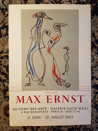 Affiche 1963 max ernst - 1963,