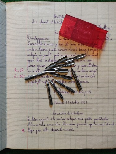 Boite plumes anciennes - de, 12