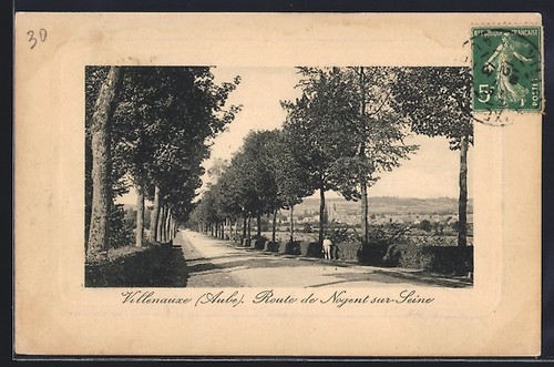 Cpa villenauxe route - cpa,