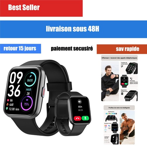 Montre connectée tensky - montre,