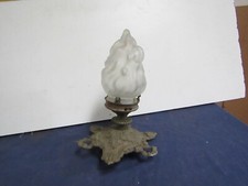 ancien lustre abat jour opaline 1900 bronze 
