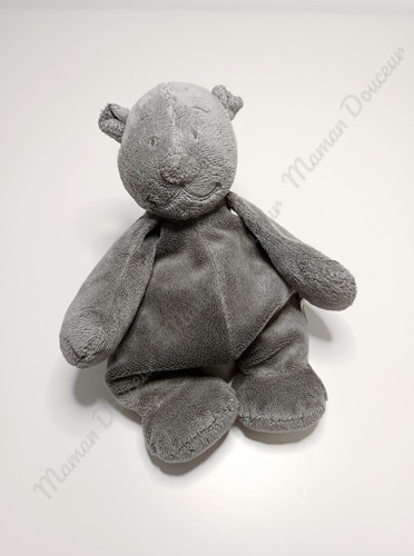 Peluche doudou nouky ours - peluche/doudou, gris