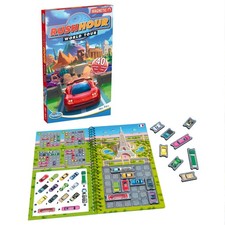 ThinkFun - 76544 - Rush Hour World Tour - Das magnetische Reise-Knobelspiel. Per
