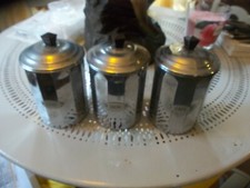 série pots épices cuivre chromé