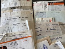 lot factures anciennes a vendre en ACHAT IMMÉDIAT