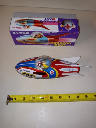 Tin torpedo boat rocket - tin,