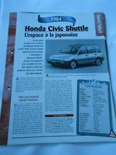 Honda Civic Shuttle 1984 Fiche Technique Auto