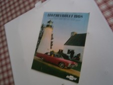 Catalogue pub auto prospectus voiture Américaine Gamme Chevrolet 1968