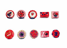 Série complète de 10 fèves