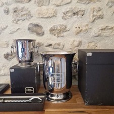 LOT SEAU A CHAMPAGNE + SEAU A GLACE + PINCE A GLAÇON JEAN COUZON INOX NEUF