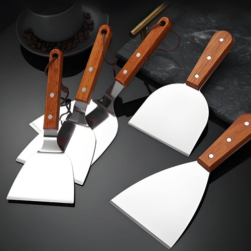 Spatule inox manche - inox, acier