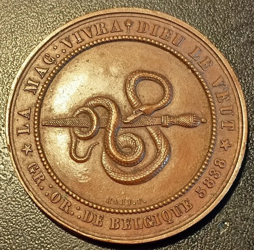 Franc maçonnerie médaille - franc-maçonnerie,