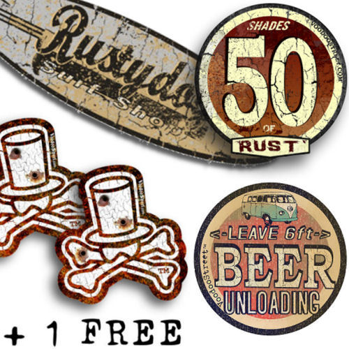 Surf stickers rouille old - surf,