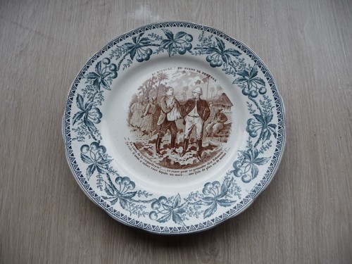 Assiette ancienne terre fer - ancienne, de