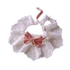 Bavoir dentelle pour chat - dentelle,