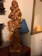 Baby Jesus With Mother Mary  Olive Woods Hand Carved From Bethlehem