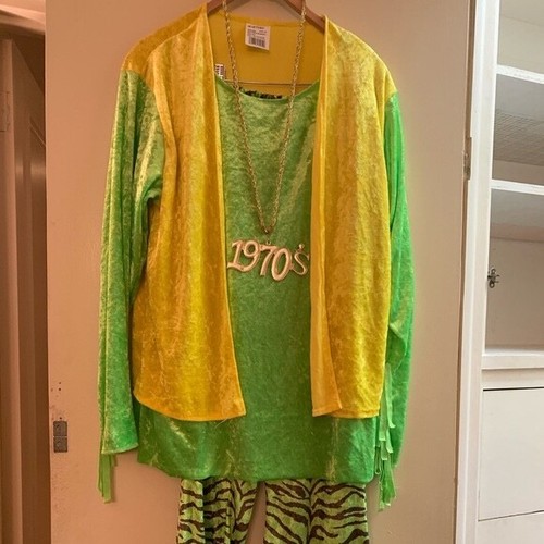 Hippie costume yellow and - hippie, costume-yellow