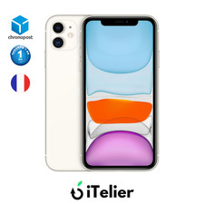 Apple iPhone 11 - 128 Go -  Blanc - État Neuf - Sans Face iD - Garantie 12 Mois