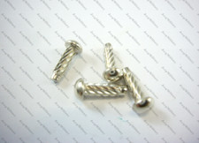 4 Rivets acier nickelé