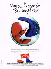 PUBLICITE ADVERTISING 094  1993  ARCHE  chaussures boots bottines