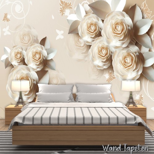 Papier peint fleurs - fleurs, vlies