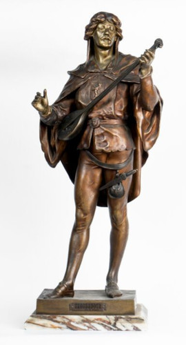 Statue bronze signée emile - bronze,