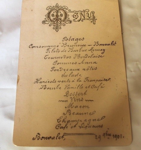 Ancien menu 29 octobre - menu,