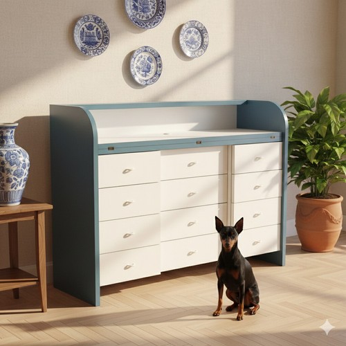 Meuble tiroirs vintage bois - vintage,