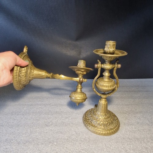 Paire bougeoirs bateau - paire,