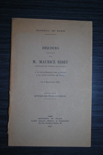 Discours prononcé par