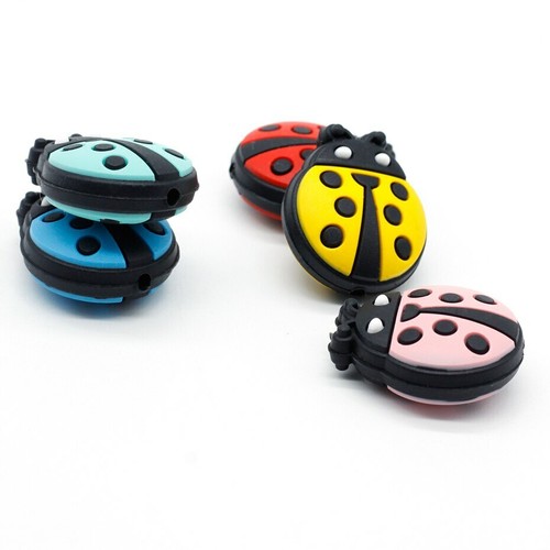 Perle silicone coccinelle - silicone, 23mm