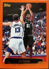 1999-00 Topps / #121 Tim Duncan / San Antonio Spurs / Carte Collection NBA 