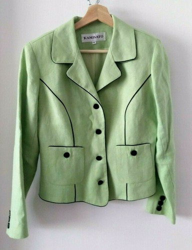 Kamisato 100 linen blazer - kamisato,