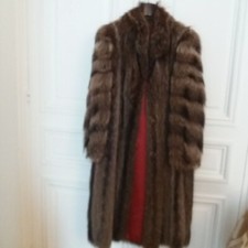 Manteau fourrure marmotte