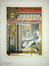 ORAZI et GORGUET : Theodora, Lithographie originale signée, 1900