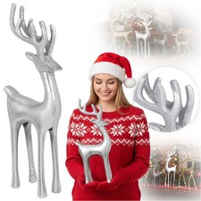 Décoration de Noël cerf figurines renne de Noël statue renne noble figurine d...