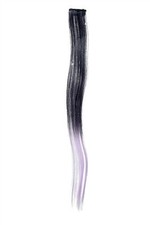 1 Clip-In Mèche Extension Extensions Cheveux Lisse 45cm Ombre Noir Mauve