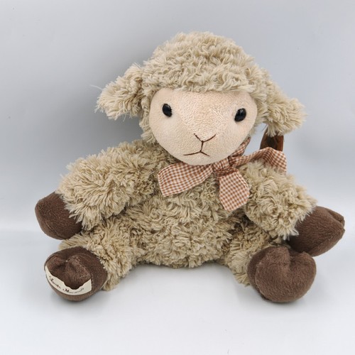 Doudou peluche mouton beige