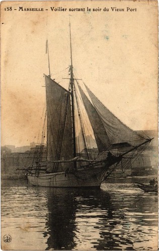Cpa marseille voilier sortant - marseille,