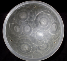 BELLE VASQUE de LUSTRE SUSPENSION VERRE moulée givré - Art Nouveau - XX° n°1