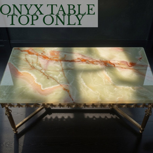 Green onyx coffee tabletop - onyx,
