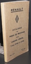 Renault : Catalogue de pièces de rechange pour camions légers ZYAC  / 1934